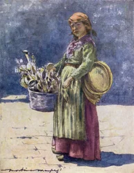 De houten lepelverkoper